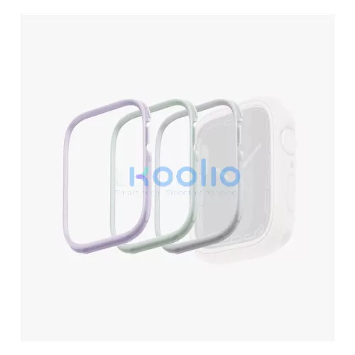 Uniq Moduo Apple Watch 41mm/40mm 3db keret, zsálya, lila, fehér