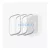 Uniq Moduo Apple Watch 41mm/40mm 3db keret, zsálya, lila, fehér
