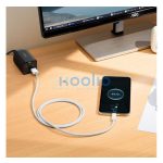 Baseus Dynamic USB / USB-C gyorstöltő töltő- és adatkábel, 100W, 1m, fehér