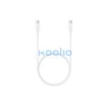 Samsung EP-DA705BW USB-C / USB-C töltő- és adatkábel, 1m, 3A, fehér