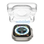 Spigen Glas.tR EZ Fit Apple Watch Ultra 3 / 2 / 1 49mm tempered kijelzővédő fólia felhelyező kerettel (2db)