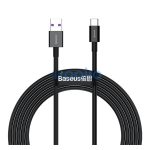 Baseus Superior USB / USB-C töltő- és adatkábel, 66W, 2m, fekete