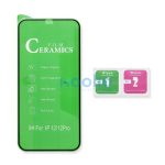 Apple iPhone 14 Pro Max, Full Glue Ceramic hajlított tempered glass kijelzővédő üvegfólia, fekete