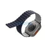 Uniq Revix mágneses szilikon szíj Apple Watch 42/44/45/49mm, kék/szürke