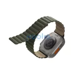 Uniq Revix mágneses szilikon szíj Apple Watch 42/44/45/49mm, kék/barna