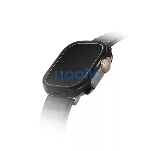 Uniq Valencia Apple Watch UItra 2/1 (49mm) aluminium tok, fekete