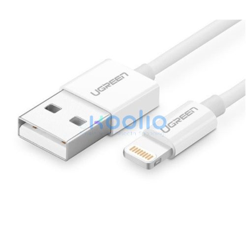 Ugreen MFi USB / Lightning töltő- és adatkábel, 1m, fehér
