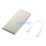 Samung EB-P3400XUEGEU Power bank / külső akkumulátor 2x USB-C 10000mAh, 25W, bézs