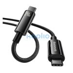 Baseus Tungsten Gold USB-C / USB-C töltő- és adatkábel, 240W, 1m, fekete