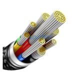 Baseus Tungsten Gold USB-C / USB-C töltő- és adatkábel, 240W, 1m, fekete