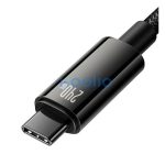 Baseus Tungsten Gold USB-C / USB-C töltő- és adatkábel, 240W, 1m, fekete
