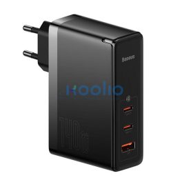   Baseus GaN5 Pro hálózati töltő 2xUSB-C + USB-A, 140W, fekete