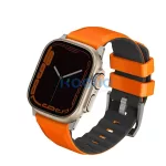 Uniq Linus Airosoft Apple Watch 42/44/45/49mm szilikon szíj, narancs