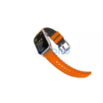 Uniq Linus Airosoft Apple Watch 42/44/45/49mm szilikon szíj, narancs