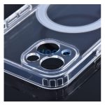 Magsafe szilikon tok Apple iPhone 15 Plus, átlátszó