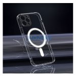 Magsafe szilikon tok Apple iPhone 15 Plus, átlátszó