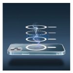 Magsafe szilikon tok Apple iPhone 15 Plus, átlátszó