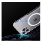 Magsafe szilikon tok Apple iPhone 15 Plus, átlátszó