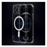 Magsafe szilikon tok Apple iPhone 15 Plus, átlátszó