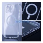 Magsafe szilikon tok Apple iPhone 15 Plus, átlátszó