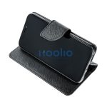 Fancy Apple iPhone 15 Plus flip tok, fekete