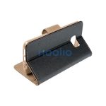 Fancy Apple iPhone 15 Plus flip tok, fekete/arany