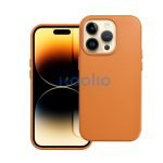 Magsafe műbőr tok Apple iPhone 15 Plus , narancs