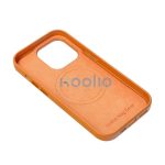 Magsafe műbőr tok Apple iPhone 15 Plus , narancs