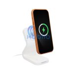 Magsafe műbőr tok Apple iPhone 15 Plus , narancs