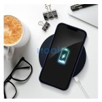 Forcell Soft Apple iPhone 15 Plus szilikon tok, sötétkék