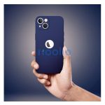 Forcell Soft Apple iPhone 15 Plus szilikon tok, sötétkék