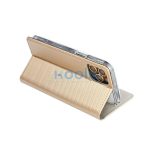 Magnet Apple iPhone 15 Plus mágneses flip tok, piros