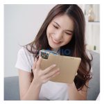 Magnet Apple iPhone 15 Plus mágneses flip tok, piros