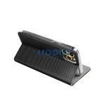 Magnet Apple iPhone 15 Plus mágneses flip tok, fekete