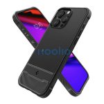 Spigen Rugged Armor MagFit Apple iPhone 15 Pro Max tok, MagSafe, Matte Black, fekete