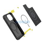 Spigen Rugged Armor MagFit Apple iPhone 15 Pro Max tok, MagSafe, Matte Black, fekete