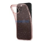 Spigen Liquid Crystal Glitter Apple iPhone 15 Plus tok, csillámos, rózsaszín, átlátszó