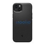 Spigen Core Armor Apple iPhone 15 Plus tok, Matte Black, fekete