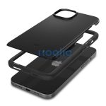 Spigen Thin Fit Apple iPhone 15 tok, fekete