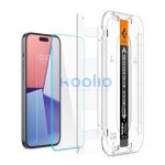 Spigen Glas.tR EZ Fit Apple iPhone 15 Plus / iPhone 16 Plus Tempered kijelzővédő fólia felhelyező kerettel (2db)