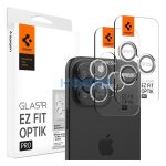 Spigen Glas.tR EZ Fit Optik Pro Apple iPhone 14 Pro / 14 Pro Max / 15 Pro / 15 Pro Max / 16 Pro / 16 Pro Max / 17 Pro / 17 Pro Max, Tempered kameralencse-védő fólia (2db)