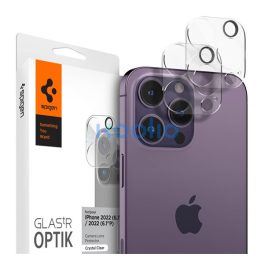   Spigen Glas.tR Optik Apple 16 Pro / 16 Pro Max / 15 Pro / 15 Pro Max / 14 Pro / 14 Pro Max Tempered kameravédő fólia (2db)