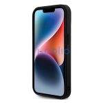 Guess Rhinestone Metal Logo Apple iPhone 15 hátlap tok, lila