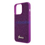 Guess Disco Metal Script Apple iPhone 15 Pro Max hátlap tok, fuksia