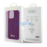 Guess Disco Metal Script Apple iPhone 15 Pro Max hátlap tok, fuksia