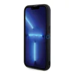 Guess Quilted Metal Logo Apple iPhone 15 Pro Max hátlap tok, fekete