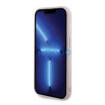 Guess Quilted Metal Logo Apple iPhone 15 Pro Max hátlap tok, rózsaszín