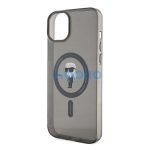 Karl Lagerfeld IML Ikonik MagSafe Apple iPhone 15 Plus hátlap tok, fekete