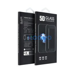   Apple iPhone 15/ iPhone 16 5D Full Glue hajlított tempered glass kijelzővédő üvegfólia, fekete
