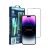 Apple iPhone 15 Pro Max, 5D Full Glue hajlított tempered glass kijelzővédő üvegfólia felhelyezőkerettel, fekete